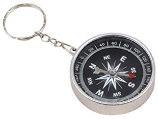 Toyvian 12 stücke piratenkompass mit schlüsselanhänger kompass schlüsselanhänger schlüsselanhänger Tasche anhänger Handtasche schmuck Kinder Geschenke (Silber)