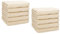 Betz 10 Stück Seiftücher Seiftuch Seiflappen Set Premium 100% Baumwolle Seiflappen Set Größe 30 x 30 cm (Sand)