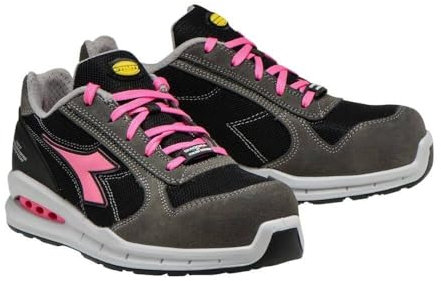 Diadora Run Net Airbox Low S1p Src, Scarpe da Ginnastica Uomo, Grigio (Smoke Black), 35 EU