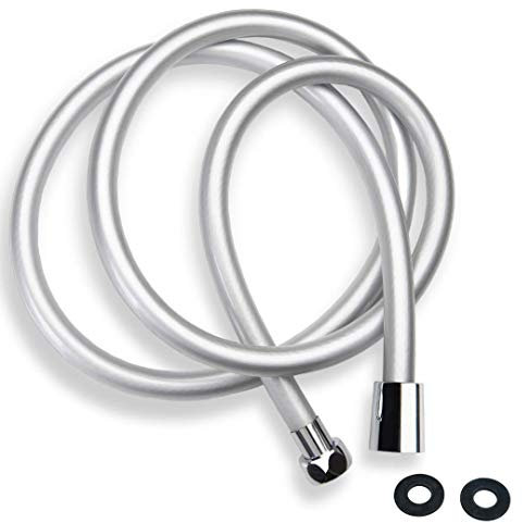 ZOTTI Tubo doccia in PVC 1m - Tubo doccia di ricambio robusto - A prova di perdite e anti-scoppio - Raccordo standard universale - Resistenza all'alta pressione - Facile sostituzione fai da te
