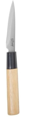 5five - couteau d office black bambou lame 13cm