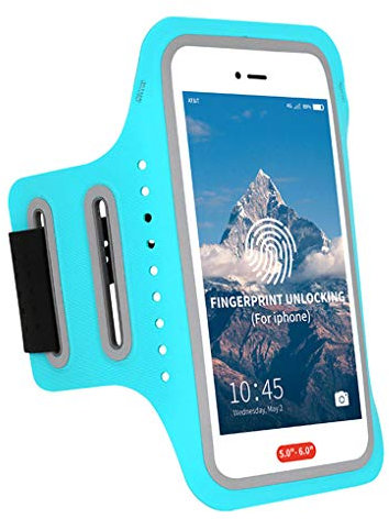 Fengyuanhong Outdoor Fitness Laufen Sport-Armband-Schirm-Fingerabdruck Aufschließen Handyhalter-Arm-Beutel
