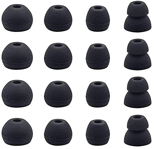 BLLQ Ohrstöpsel Kompatibel mit Beats Flex, Ersatz Ohrstöpsel für Beat s Flex Wireless Ohrhörer, 8 Paar, Schwarz