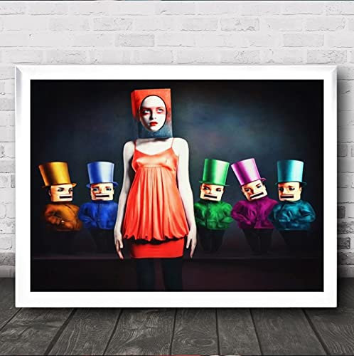 Fingerprint Designs The Nutcrackers Creative Edit Puppets Edited Fantasy Woman Face Wall Art Print