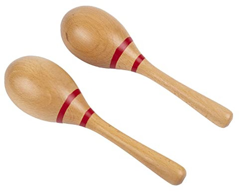 Maracas für Erwachsene, Holz-Hand-Percussion-Rasseln, Sandhammer, Musikinstrument mit klaren und professionellen Klängen für Live-Auftritte, Konzerte, Aufnahmesitzungen (natürlich)