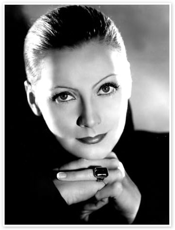 Greta Garbo Poster 100 x 130 cm Schwarz-Weiß Wandbilder Wanddeko