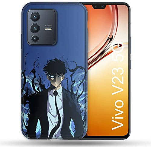 Schutzhülle für Vivo V23 5G Manga Solo Leveling Sung, Blau