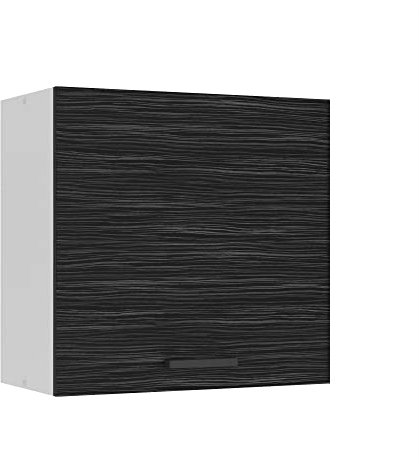 Belini Hängeschrank Küche, Küchenschränke SG. Breite 60 cm. Oberschrank mit 1 Tür, Küchenhängeschränke, Wandschrank Hängend, Königliches Ebenholz
