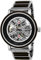 Holzwerk Germany Handgefertigte Automatik Herren-Uhr Öko Natur Holz-Uhr Holz Armband-Uhr Braun Schwarz Silber Analog (Schwarz.Silber)
