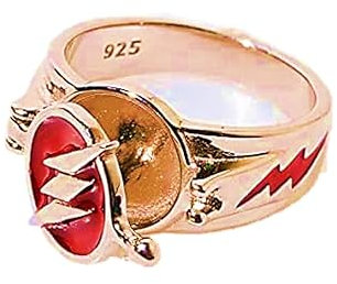 S925 Sterling Silber Flash Ring für Männer und Frauen ~ 6-10 US-Größen,