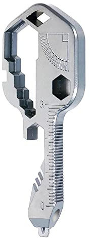YIHECWY 24-in-1 Multi-tool Portable Stainless Steel Key Shaped Pocket Tool with Bottle Opener, Screwdriver, Ruler, Spanner Key, Hex Drive