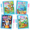 4 Piezas Libro Magico Agua, Magic Water Book Libro Infantil Pintar con Agua, Reutilizable Libro para Colorear con 4 Bolígrafos Educativo Doodle Pintar Juguetes para Niños