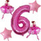 DIWULI Ballerina Geburtstag 6 Jahre - Ballerina Luftballons