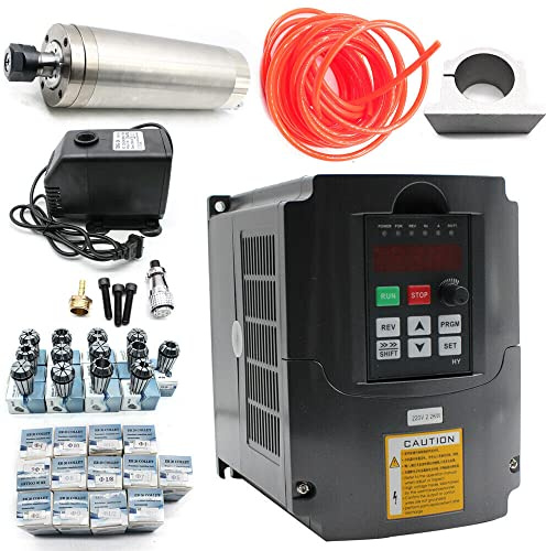 CNC 2,2 kW Moteur de fraisage refroidi à l'eau ER20 Broche Convertisseur de fréquence Moteur VFD 220 V 3HP Convertisseur de fréquence