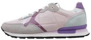 Pepe Jeans Zapatillas De Piel Brit Print Gris