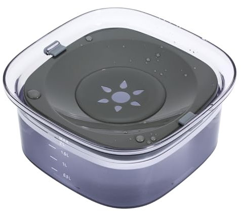 Dog Water Bowl No Spill Splash Free Pet Water Bowl,2L Capacity Pet Floating Bowl No Mess Large Dog Water Bowls,Non Slip Slow Dog Water Bowl for Dogs Cats