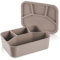 KLIPPSI® Lunchbox Large-4 Fächer Brotdose Vorratsdosen aus Platin Silikon reißfest, hitze-kältebeständig, auslaufsicher, spülmaschinengeeignet (beige)