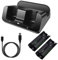 Wii Controller Charger, Stazione di Ricarica per Controller Wii, 2 Dock di Ricarica Dock Station per Caricatore Remoto Wii, Stazione di Ricarica Doppia per Telecomando Wii con Indicatore LED, Nero