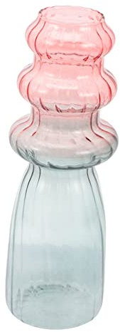 PRETYZOOM Glass Flower Vase Hydroponic Inserts Office Desk Decor Home Decorative