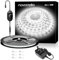 NOVOSTELLA White LED Strip Lights, 6m 6000K Dimmable LED Light Strip for Bedroom, 336 LEDs, 24V Bright Daylight White Flexible Tape Lights, Under Cabinet Rope Lighting for Kitchen Vantiy Mirror