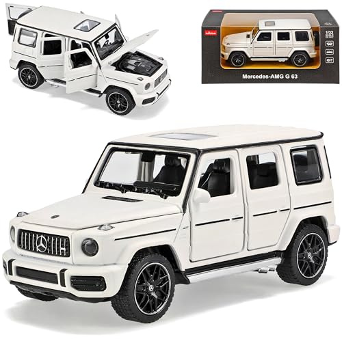 Mercedes-B G-Klasse G63 AMG W463 Matt Weiss Neue Generation Ab 2018 1/32 Modell Auto