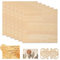 IKIER 6 Stück Gummibaum Sperrholzplatte, 300x300x3mm Bastelholz Platten Balsaholzplatten, Dünnes Naturholz für Laserprojekte, Basteln, Hobby, Modellbau