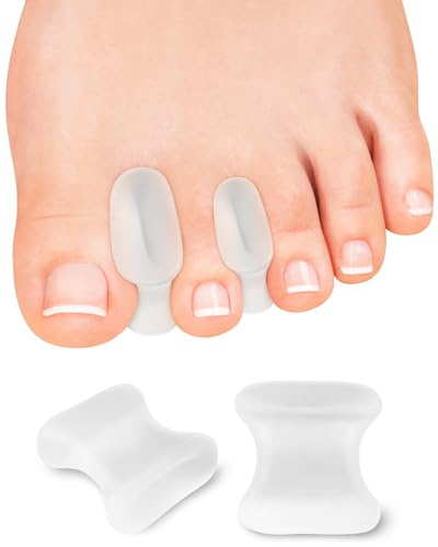 PGRODE 12 Pack Gel Toe Separators Silicone Toe Spacers for Women Men Bunion Corrector Pain Relief, Toe Alignment, Crooked, Overlapping, Hammertoe Correction (Small)