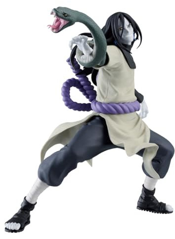 Banpresto Orochimaru Naruto Shippuden Actionfigur, Vibration Stars, 15 cm, BP89926P, Mehrfarbig, Sammelfigur, ideal für Anime-Fans