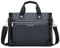Allbestop Herren Umhängetasche Umhängetasche Große Kapazität PU Retro Aktentasche Multifunktionale Ledertasche Computertasche Kord Taschen (Black, One Size)