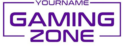 Custom Gaming Zone, Personalised Gaming Decal, Eat Sleep Vinyl Sticker, Gamer Lover Gift for Boy Bedroom Large - 40x114cm