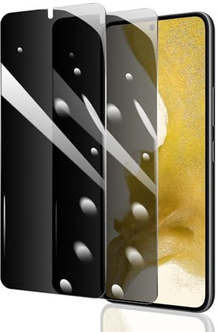 2 Stück Sichtschutz Schutzfolie für Samsung Galaxy S22/S23, Anti-Spy Panzer Schutz Glas, Anti-Spionage Panzerfolie, Display Sichtschutzfolie aus gehärtetem Glas, Privacy Schutzglas