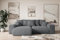 ALTDECOR Ecksofa mit Schlaffunktion und Bettkasten Corner Sofa Eckcouch Couch L-Form universal, Links/rechts angeordnet Schlafcouch Ausziehbar Wohnlandschaft Eskar-L -256x165x84cm Duneklgrau