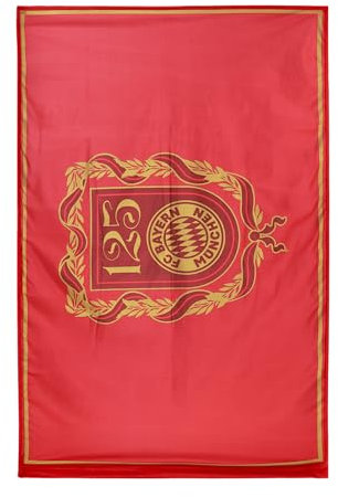 FC Bayern München I Fahne 150x100 cm 125 Jahre I Mehrfarbig
