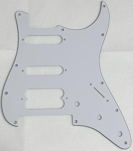 Pickguard pour guitare Fender Player Stratocaster Floyd Rose HSS (3 plis blanc)
