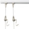 Binario Quadri Kit per Appendere Quadri con Filo Mobile e Posizionabile, Esclusivo Supporto da Soffitto con Lucchetto per Cavi, Binario per Esposizione Foto con Corda Lunga 20/ 24/ 48/ 59(1.6/0.5