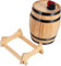 Generisch Holz Bierfass Regal Robuster Holzfass Halter für Bar Dekorativer Weinfassständer aus Massivholz Perfekt als Hochzeitsfotografie Requisite & Wohnaccessoire Stilvolles Bar und Kellerdekor