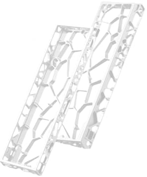 RETUOLWAG H60 Tastaturgehäuse, hohles Kühldesign für MAD60/WIN60 Tastaturen, einfache Installation, rutschfestes Aluminium-Tastaturgehäuse