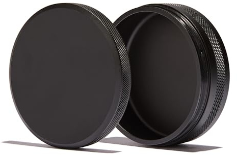URBAN LEAF Premium Snus Tin XL, Waterproof, Large Storage Space without Used Compartment, Non-Slip Edge, Stylish Storage for Snus & Pouches, Personalised, Onyx Black, L, Elegant