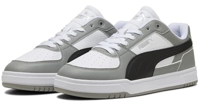 PUMA Herren Caven III Sneaker Lifestyle Schuhe 404484 10 White-Black-Grey, Schuhgröße:47 EU