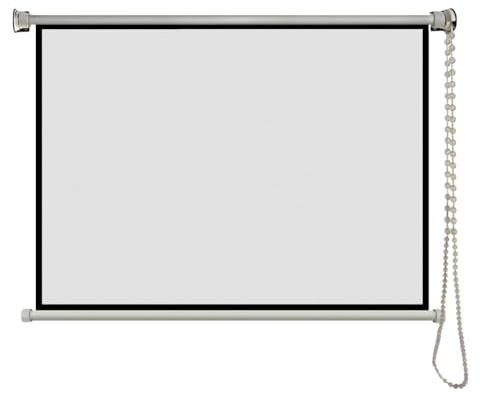 Manual Pull Down Projector Screen 40 50 60 72 Home Theater Movie Screen 16:9 4:3 4K Wall Mounted Projection Screen For Indoor Outdoor(72 Inch 16:9)