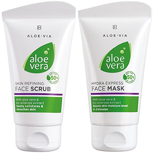 LR ALOE VIA Aloe Vera Gesichtspflege-Set (75 ml Gesichtspeeling & 75 ml -maske)
