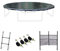 Zubehörset für Trampolin Ø 370cm Saturne / Saturne INNER - Leiter, Schutzplane, Schuhablagenetz und Verankerungsset