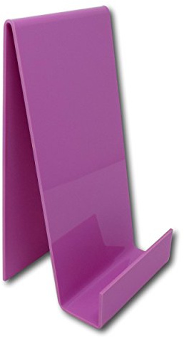 EPOSGEAR XL Extra Large Plastic Acrylic Perspex Book Plate Retail Display Stand Holder - Perfect for Schools, Nurseries, Libraries etc (Sour Grape)