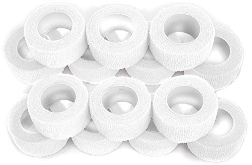 Fingerverband, Fingerpflaster, Selbsthaftende Fingerbandagen, Pflaster 2,5 cm breit, weiss - 14 Stück