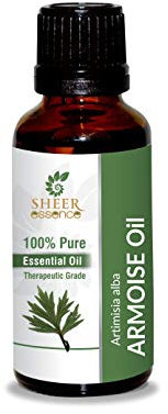 Armoise Oil -Steam Distillation 100% Pure Natural And Therapeutic Grade Essential Oil (Mugwort | Artemisia Alba) 0.50 Fl.Oz.