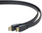 PremiumCord 4K - Cable plano HDMI + Ethernet, 1 m, conectores dorados, color negro