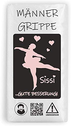 Männergrippe Taschentücher | Männerschnupfen Zellstoff Taschentücher | 6 Päckchen mit je 10 Taschentücher | Geschenkidee für Männer Taschentuch