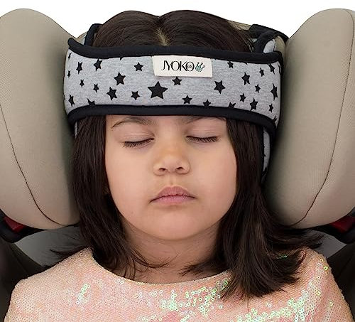 JYOKO KIDS Soporte de Cabeza para Niños en Coche (Black Star)