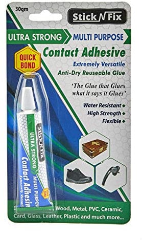 STICK N FIX Multi Purpose Contact Impact Adhesive Ultra Strong Reuseable Glue Rubber Wood Metal Ceramic Plastic PVC Water Resistant