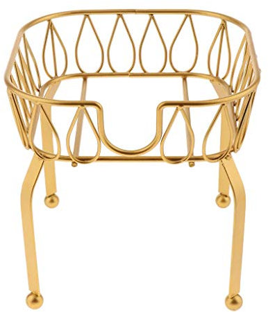 HTYG Supporto per Supporto in Metallo per Dispenser di Bevande-Supporto per Secchiello da tè per Feste Creative in Piedi-Barattolo di Birra Scaffale autoportante (Golden M)